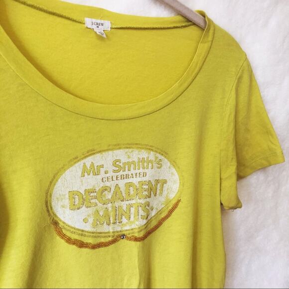 J. Crew Yellow Mr. Smith’s Decadent Mints Shirt - Picture 10 of 14
